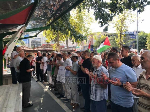 Heniyye suikastı Akyazı'da protesto edildi