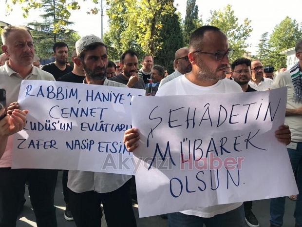 Heniyye suikastı Akyazı'da protesto edildi