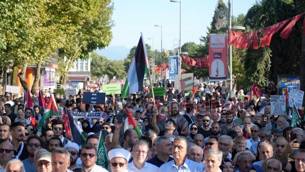 Gazze ve İsmail Haniye için yürüdüler