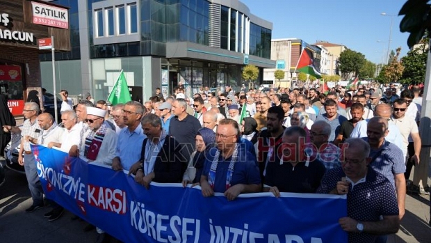 Gazze ve İsmail Haniye için yürüdüler