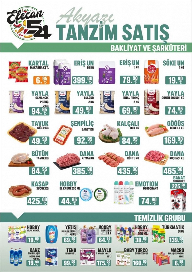 Efecan Tanzim Satış Market'te İndirim Fırtınası Başladı!