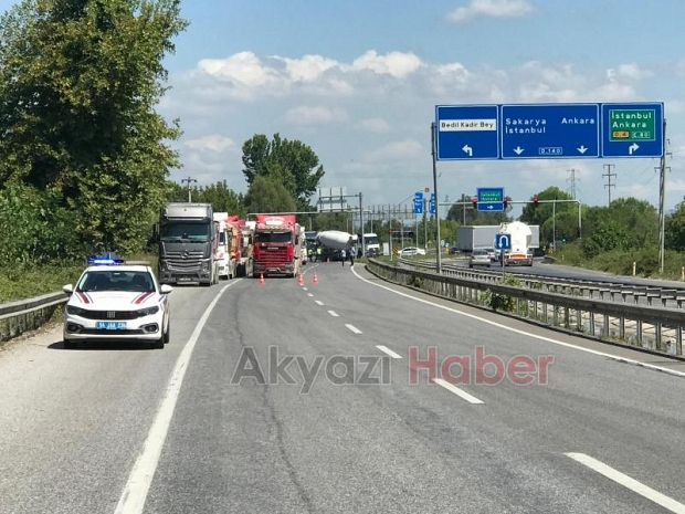 Yola dökülen asit ekipleri alarma geçirdi