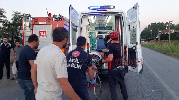 D-100'de feci kaza: 2 yaralı