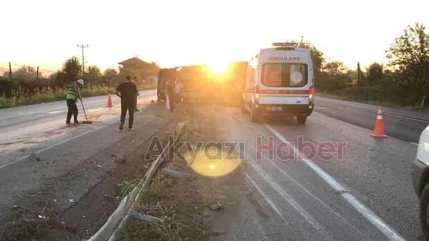 D-100'de feci kaza: 2 yaralı