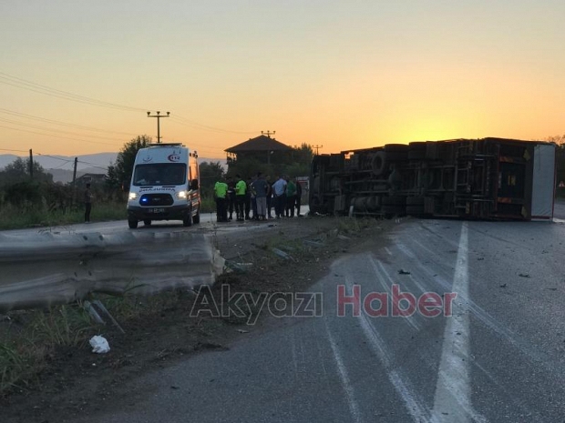 D-100'de feci kaza: 2 yaralı