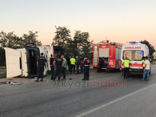 D-100'de feci kaza: 2 yaralı