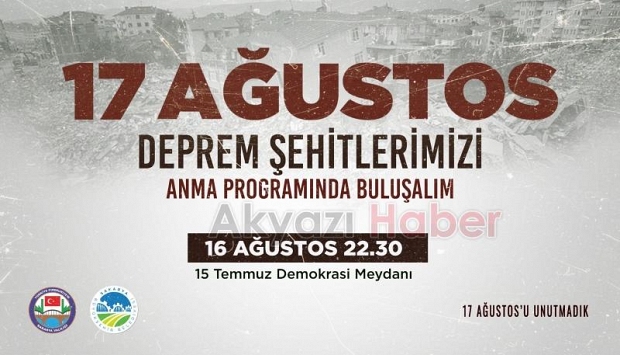 Depremde hayatını kaybedenler anılacak