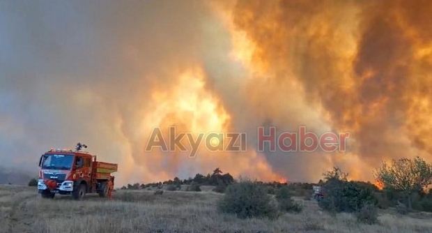 Orman yangını büyüdü, 2 köy boşaltıldı