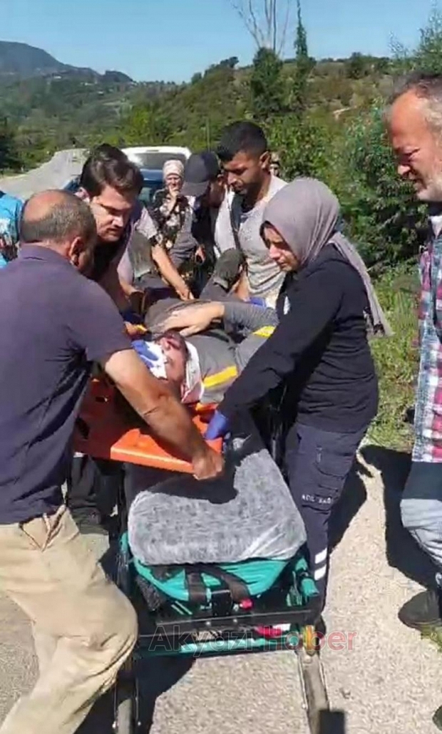 Dokurcun yolunda kaza: 2 yaralı