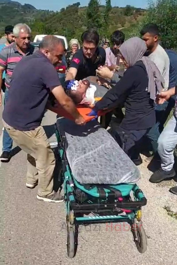 Dokurcun yolunda kaza: 2 yaralı