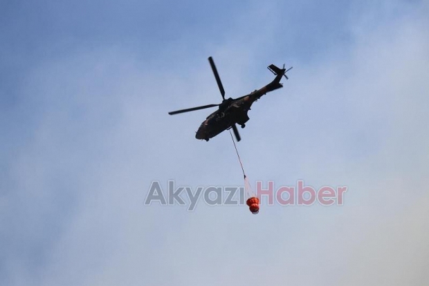 Göynük'teki orman yangını kontrol altına alınamadı