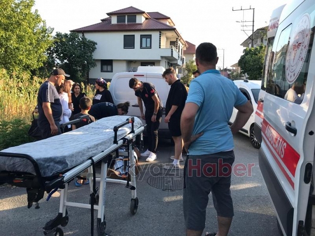 Cip ile çarpışan motosikletli yaralandı