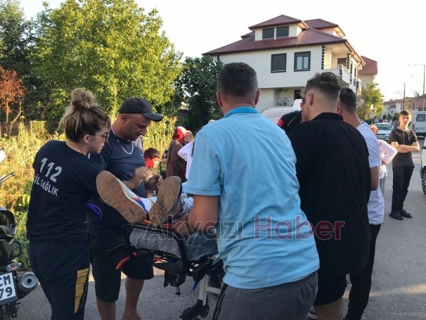 Cip ile çarpışan motosikletli yaralandı