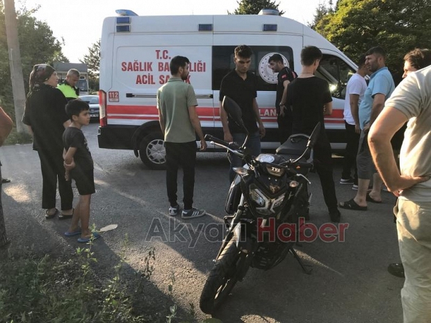 Cip ile çarpışan motosikletli yaralandı