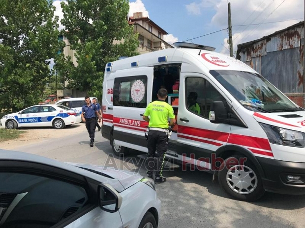 Motosiklet kazası 1 yaralı