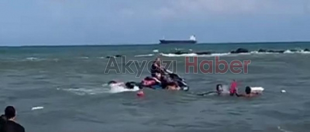 Bir aile az kalsın boğuluyordu