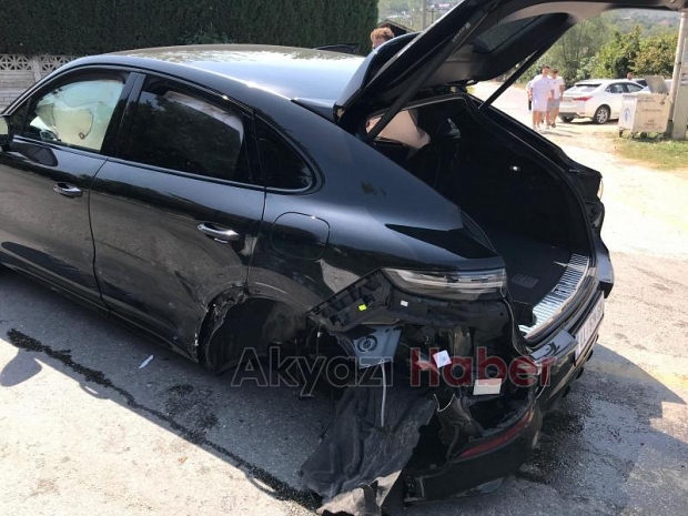 Altındere yolunda korkutan kaza