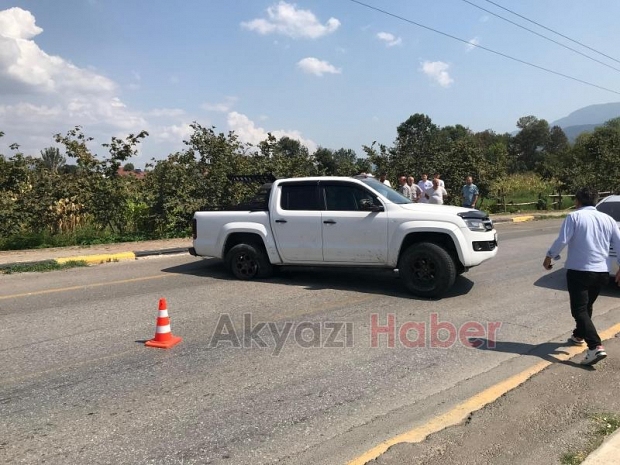 Altındere yolunda korkutan kaza