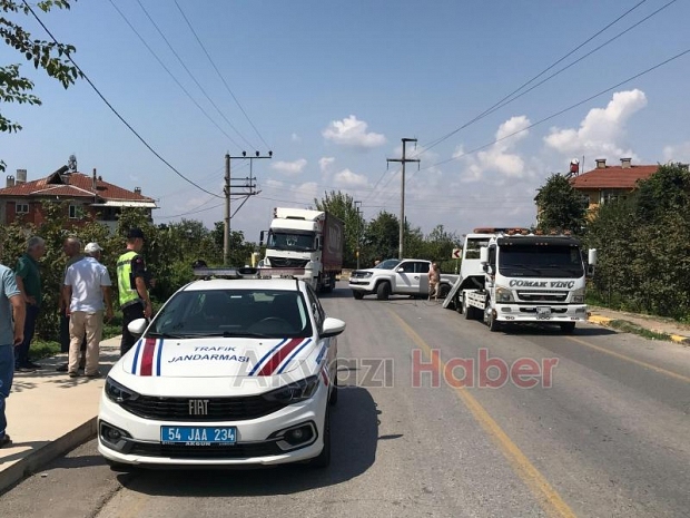 Altındere yolunda korkutan kaza