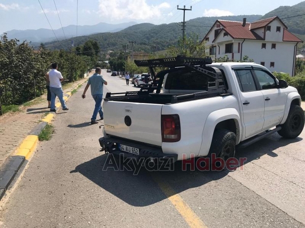 Altındere yolunda korkutan kaza