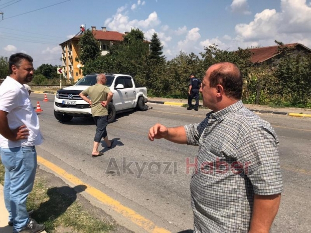 Altındere yolunda korkutan kaza