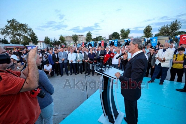 Sakarya Büyükşehirin 23 otobüsü törenle hizmete girdi