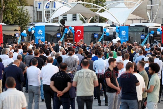 Sakarya Büyükşehirin 23 otobüsü törenle hizmete girdi