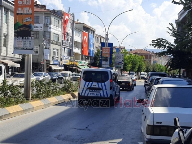 Ada Caddesinde motosiklet kazası 1 yaralı 