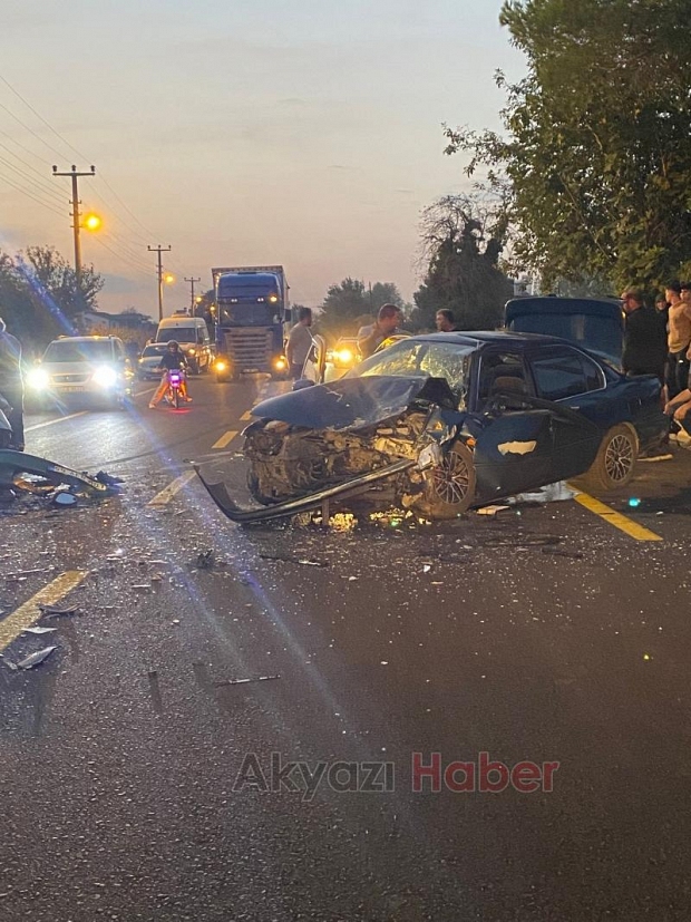 Vakıf ta feci kaza 7 yaralı