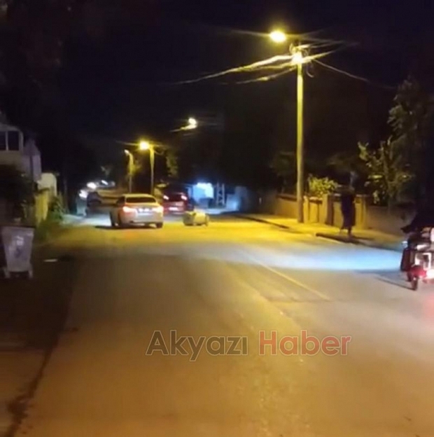 Akyazıda olaylı gece