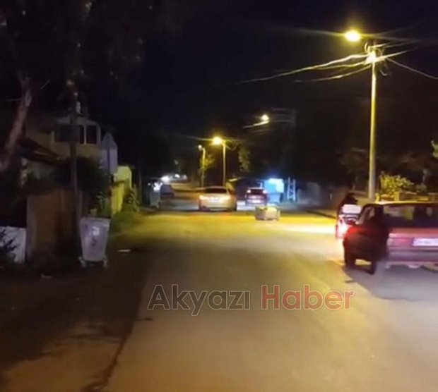 Akyazıda olaylı gece