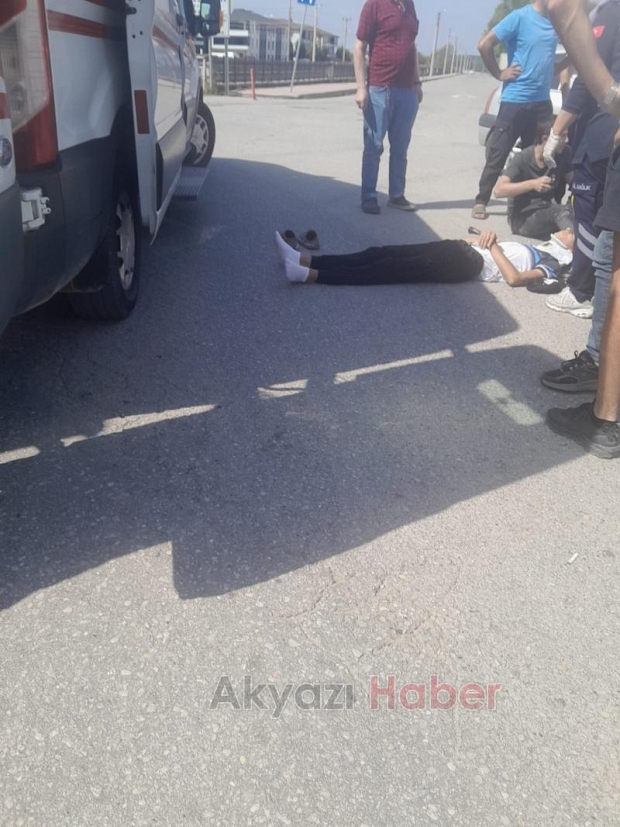 Akyazı'da kaza 2 yaralı