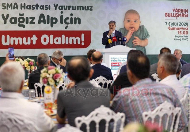 SMA hastası Yağız için 9 milyon lira bağış