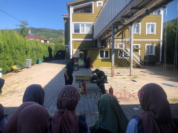 SAKTİM'den Kur'an Kursu öğrencilerine afet ve yangın eğitimi
