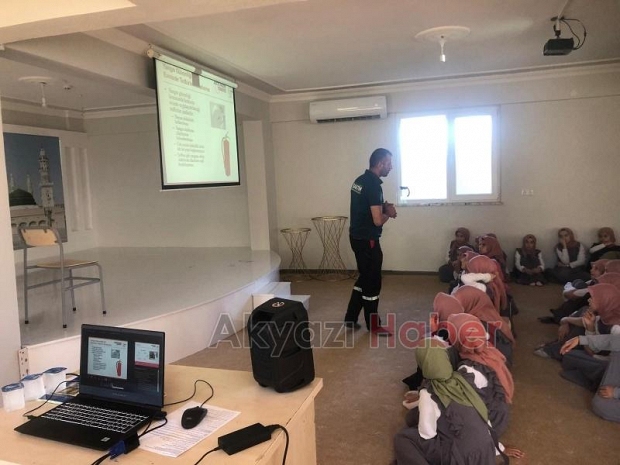  SAKTİM'den Kur'an Kursu öğrencilerine afet ve yangın eğitimi