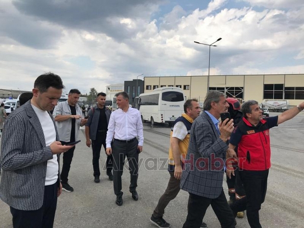 Fabrikadaki patlama sonrası olay yerinden görüntüler