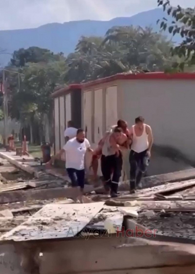 Fabrikada patlamada yaralanan işçiler böyle kurtarıldı