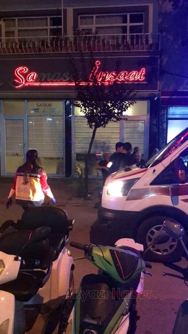 Motosiklet çay bahçesine uçtu
