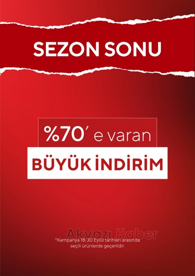 Akyazı Allday’de Sezon Sonu Büyük Yaz İndirimi Başladı