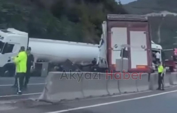 5 tır ve bir otomobilin karıştığı kaza: 10 yaralı