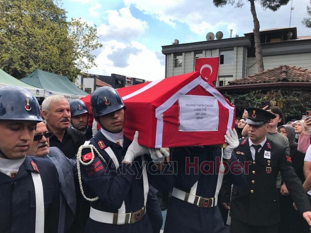 Şehit Astsubay Mehmet Fatih Çangır toprağa verildi