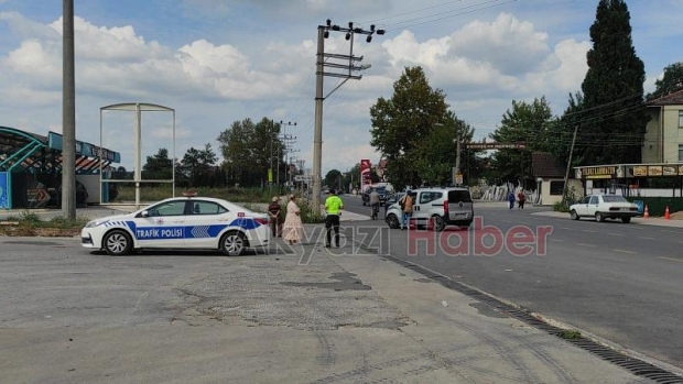 Akyazıda feci kaza kamerada