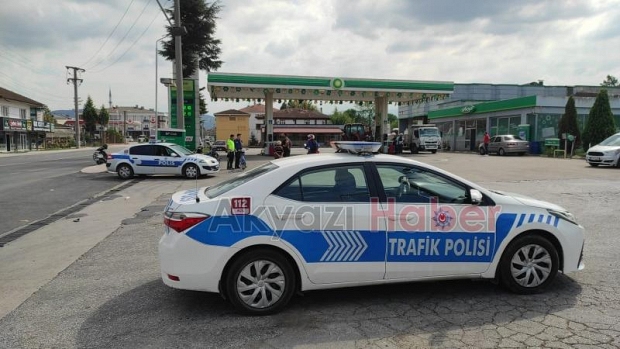 Akyazıda feci kaza kamerada