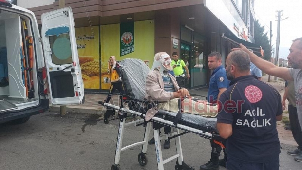 Cadde'de korkutan kaza 1 yaralı 