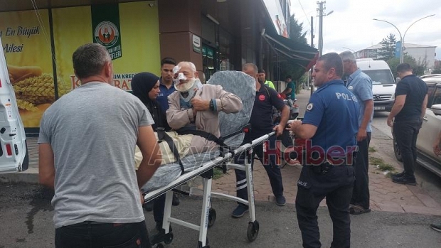 Cadde'de korkutan kaza 1 yaralı 
