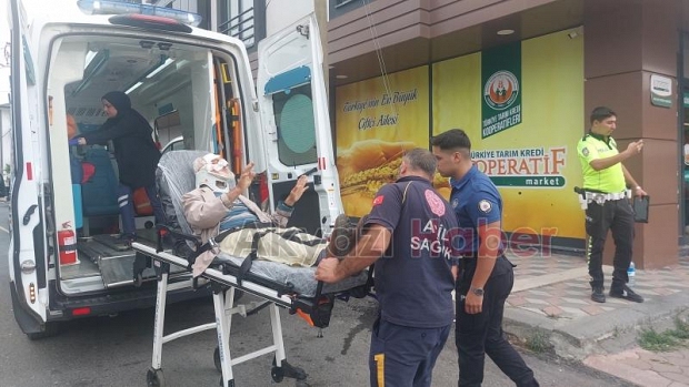 Cadde'de korkutan kaza 1 yaralı 
