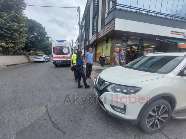 Cadde'de korkutan kaza 1 yaralı 