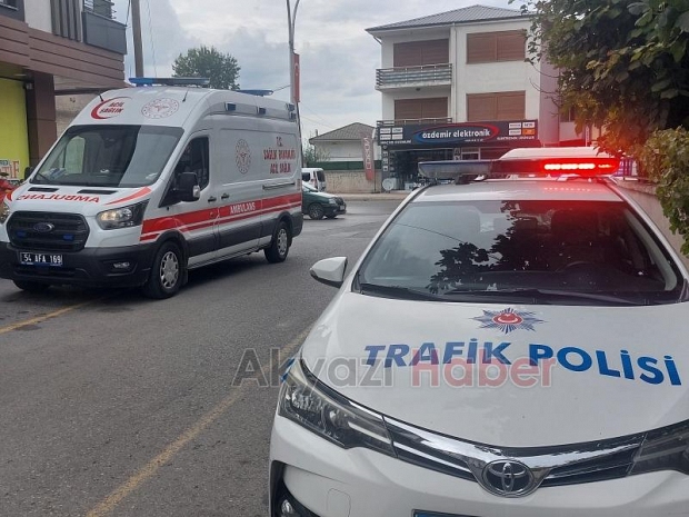 Cadde'de korkutan kaza 1 yaralı 