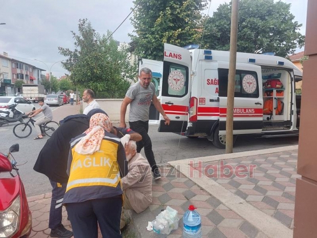 Cadde'de korkutan kaza 1 yaralı 