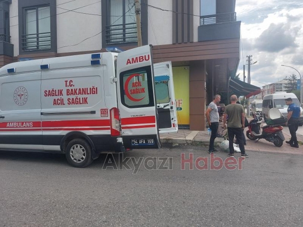 Cadde'de korkutan kaza 1 yaralı 